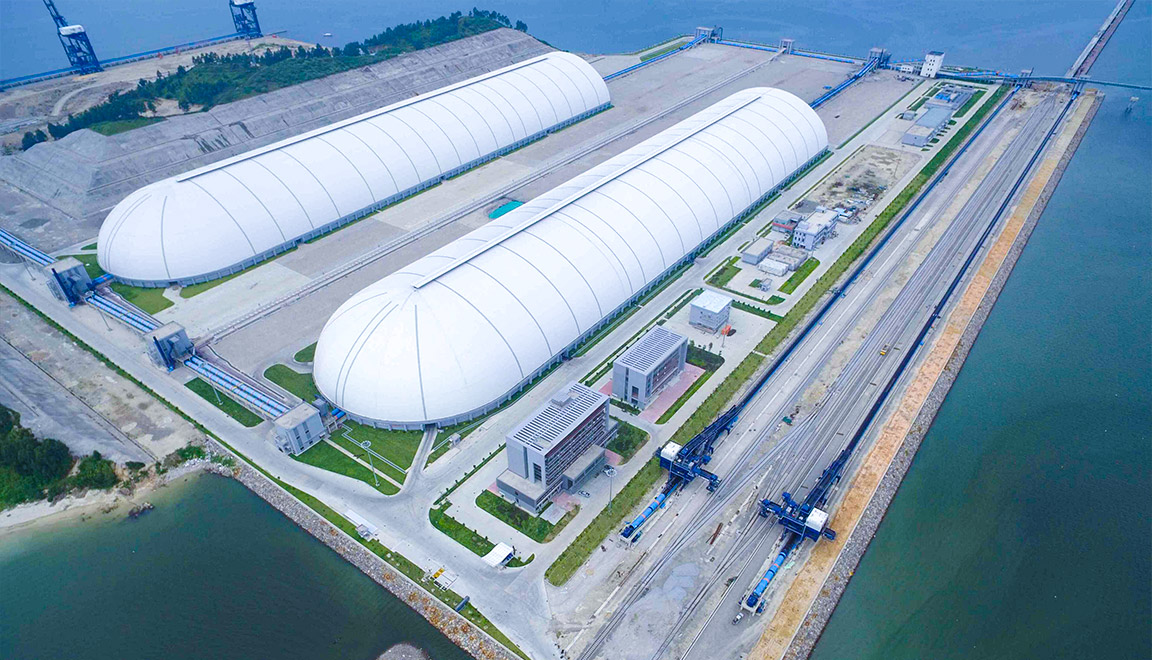 广东惠州港荃湾港区煤码头钢煤棚