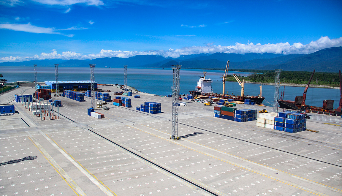 巴布亚新几内亚莱城港潮汐码头一期工程